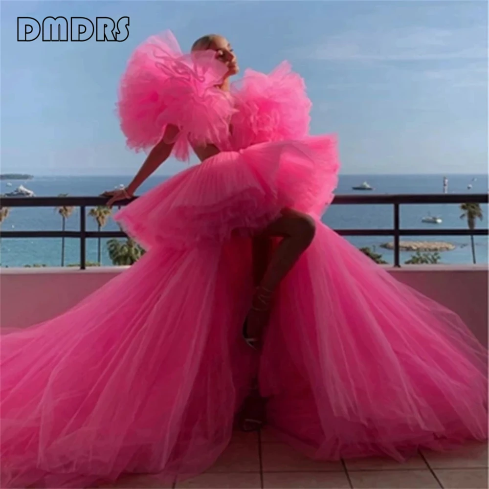 Ruffled Tulle Prom Dress for Women, Long High Low Puffy Women's Formal Dresses, Big Flare Sleeves Customized Party Gown
Ruffled Tulle Prom Dress for Women, Long High Low Puffy Women's Formal Dresses, Big Flare Sleeves Customized Party Gown