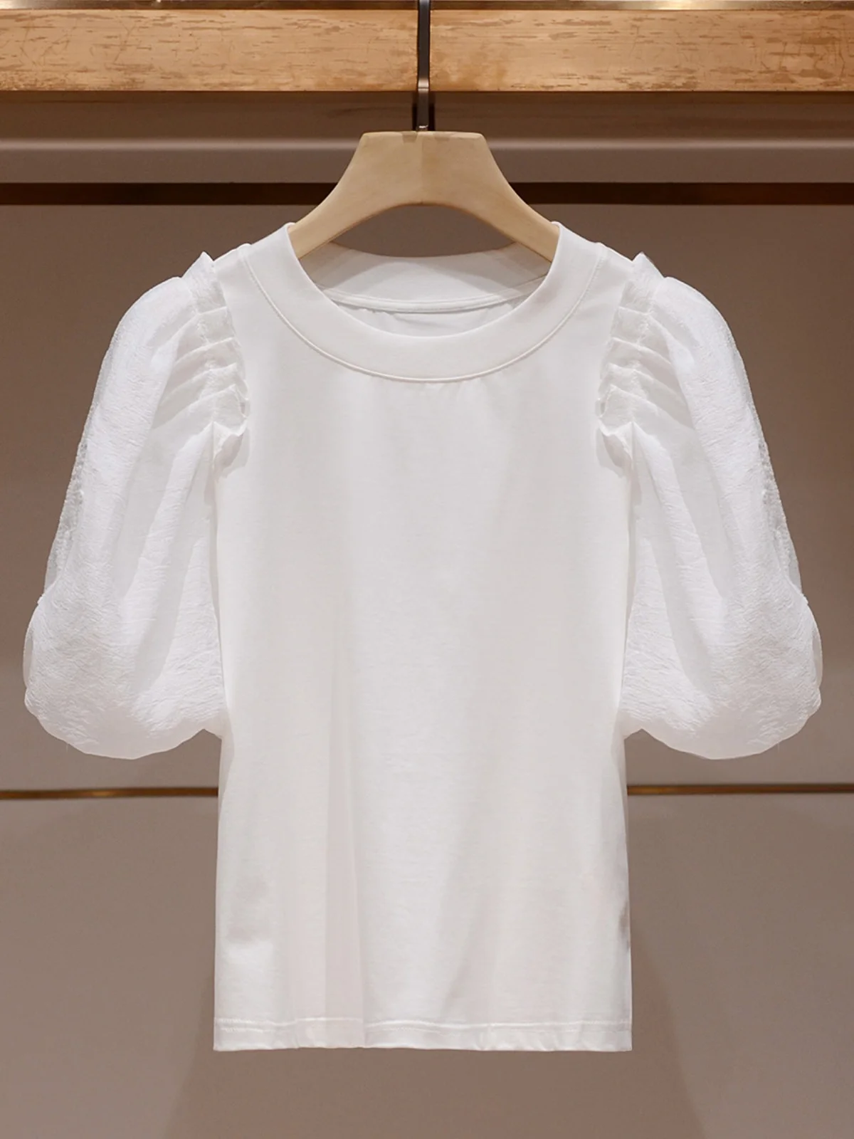 Design Sensation Women's Top Bubble Sve round Ne Slimming Base Layer T-irt Spring 2024 Commute Sle Splice Simple Casual
Design Sensation Women's Top Bubble Sve round Ne Slimming Base Layer T-irt Spring 2024 Commute Sle Splice Simple Casual