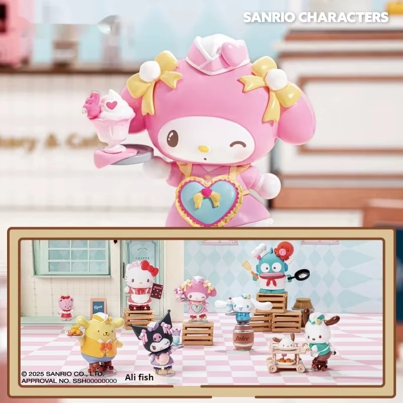 Sanrio Characters Roller Skating Restaurant Series Blind Box 8Pcs Cute Hello Kitty Kuromi Figure Toys for Girls Collection Gift
Sanrio Characters Roller Skating Restaurant Series Blind Box 8Pcs Cute Hello Kitty Kuromi Figure Toys for Girls Collection Gift