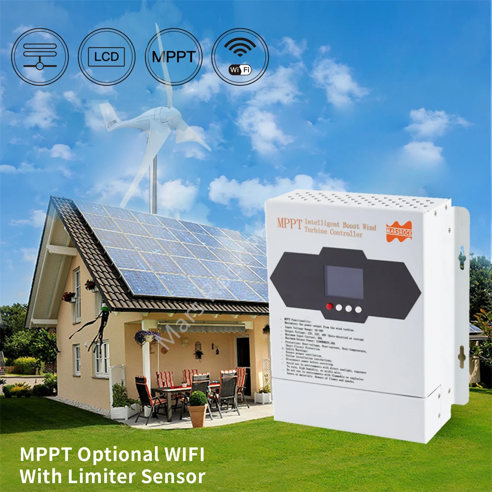 Контроллер заряда ветряной турбины MPPT 3100 Вт, вход постоянного тока 10-70 В, аккумулятор с автоматическим обнаружением 12 В/24 В/48 В, с ЖК-дисплеем и тормозным резистором для
Контроллер заряда ветряной турбины MPPT 3100 Вт, вход постоянного тока 10-70 В, аккумулятор с автоматическим обнаружением 12 В/24 В/48 В, с ЖК-дисплеем и тормозным резистором для