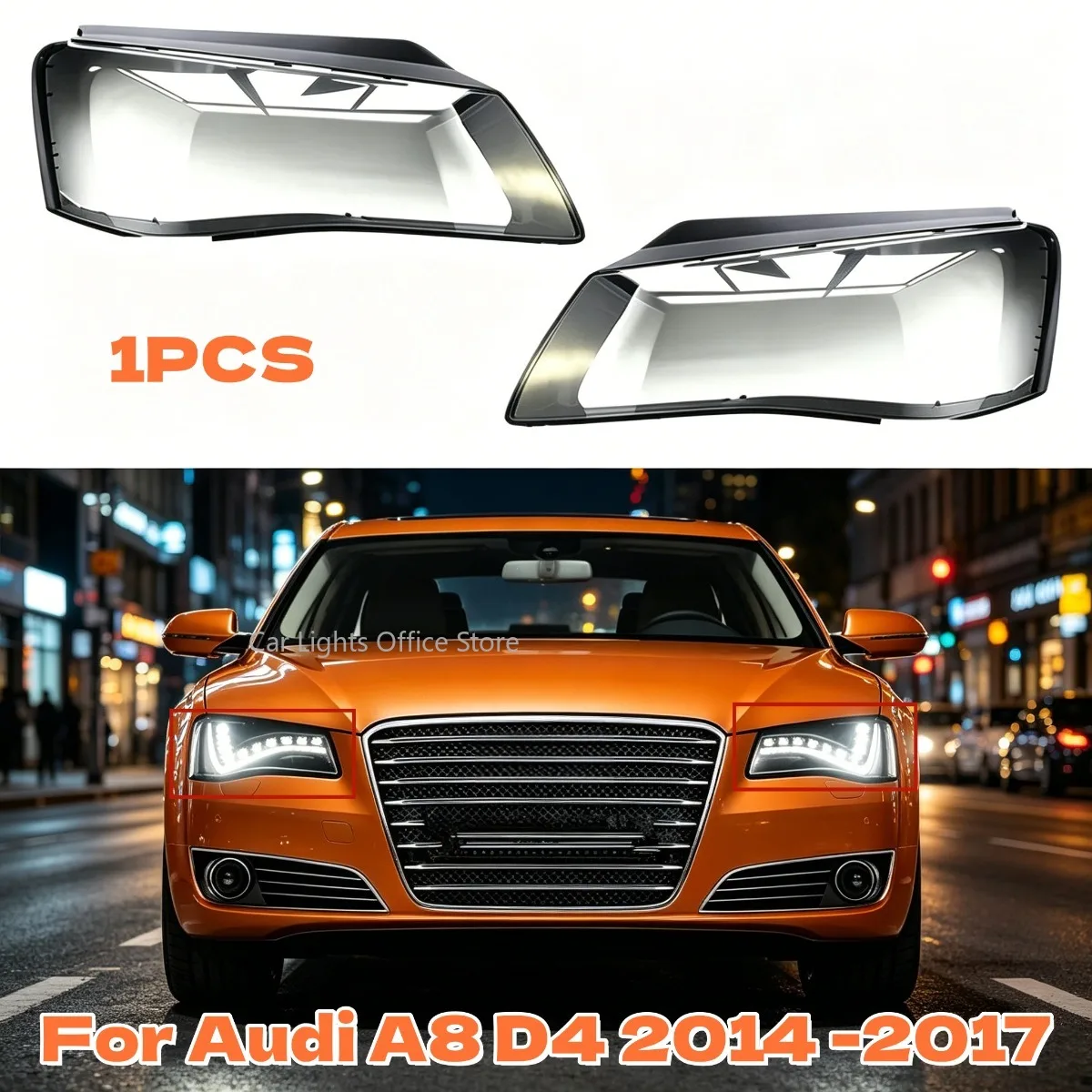 1PCS Car Headlight Shell Lamp Shade Transparent Lens Cover Headlight Cover For Audi A8 D4 2014 2015 2016 2017 Body Kits
1PCS Car Headlight Shell Lamp Shade Transparent Lens Cover Headlight Cover For Audi A8 D4 2014 2015 2016 2017 Body Kits
