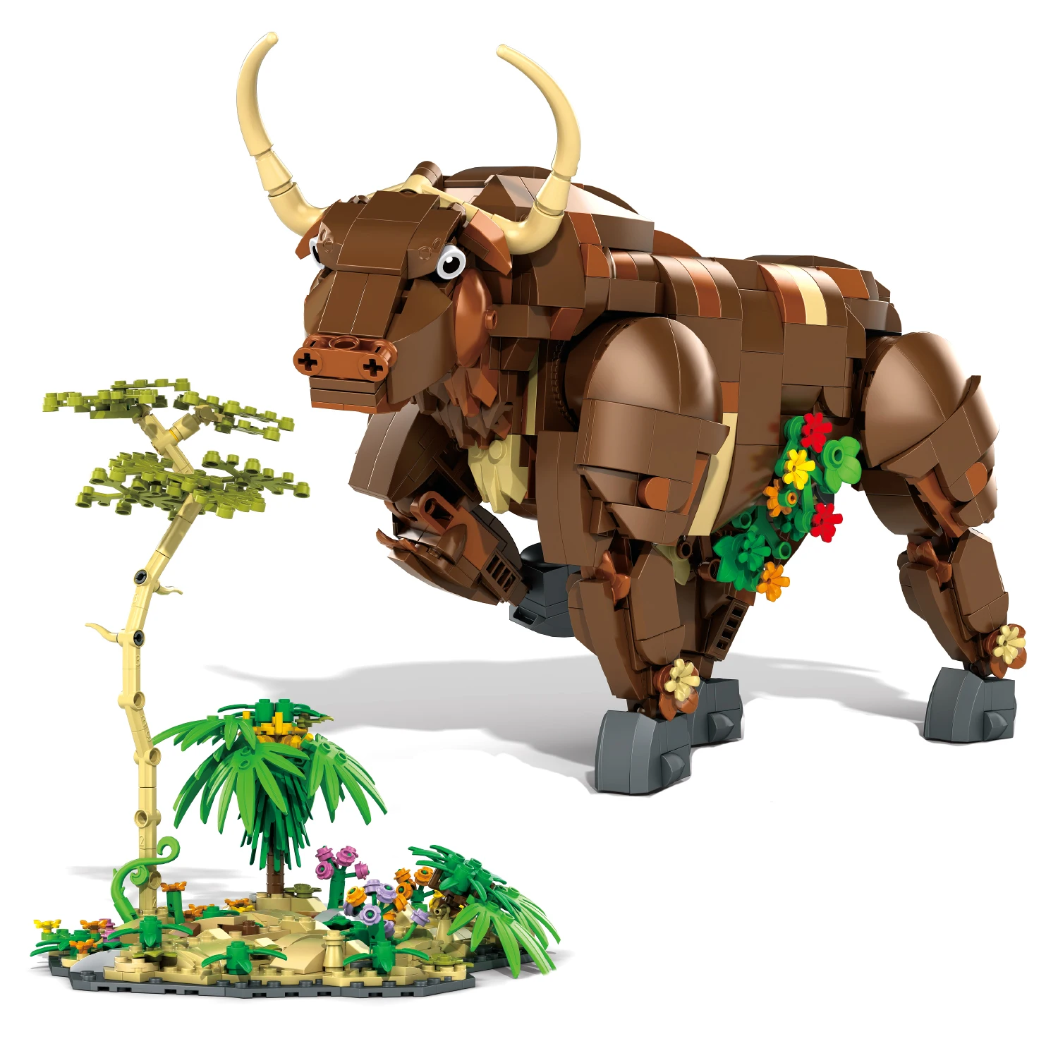 Wild Bull Building Blocks Set, Savannah Ox Model with Floral Scene, STEM Educational Toy, Compatible Bricks, Gift for Kids
Wild Bull Building Blocks Set, Savannah Ox Model with Floral Scene, STEM Educational Toy, Compatible Bricks, Gift for Kids