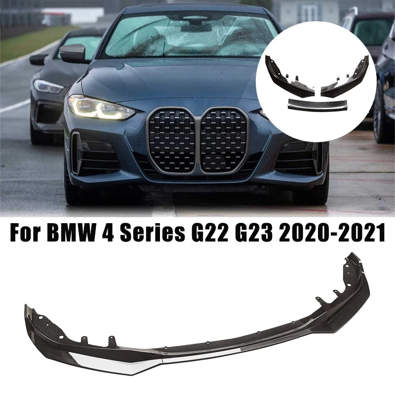 Carbon Fiber Look Car Front Lower Bumper Lip Spoiler For BMW 4 Series G22 G23 2020-2021 Bumper Car Modification Body Kit
Carbon Fiber Look Car Front Lower Bumper Lip Spoiler For BMW 4 Series G22 G23 2020-2021 Bumper Car Modification Body Kit