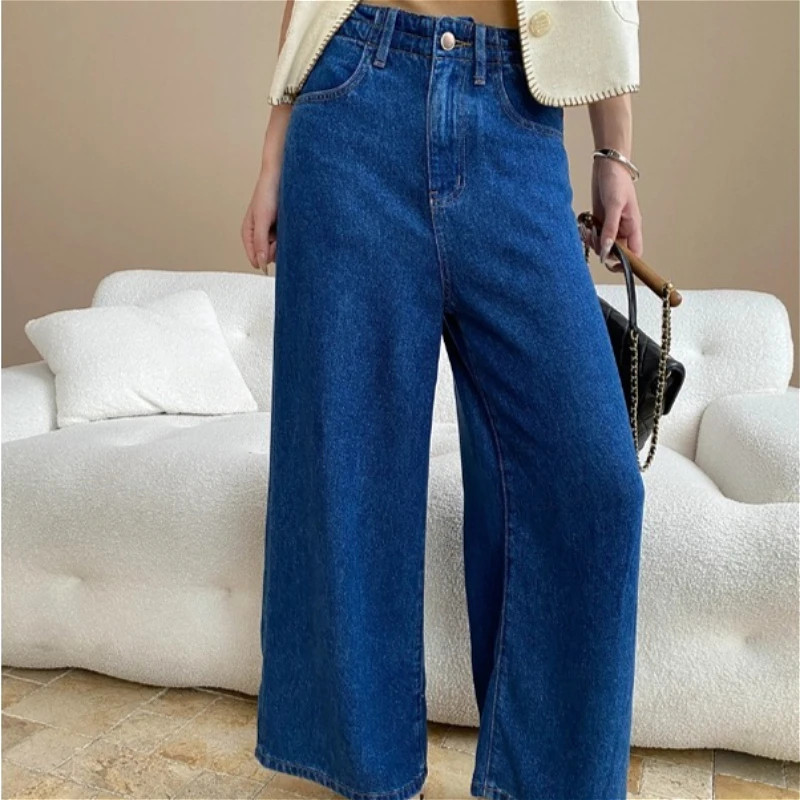 2026 Women Denim Pant Jeans Wide Leg Long Pants High Waist Straight Trousers Y2k Streetwear Elegant Work Casual Loose Autumn
2026 Women Denim Pant Jeans Wide Leg Long Pants High Waist Straight Trousers Y2k Streetwear Elegant Work Casual Loose Autumn