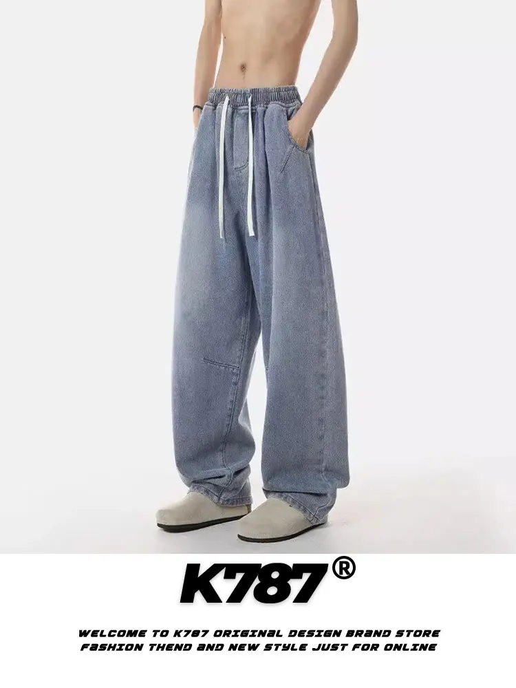 K787 American Retro Waed Oversize Straight Leg Pants High Waist Jeans Men Women Commute Casual Wear Spring Season
K787 American Retro Waed Oversize Straight Leg Pants High Waist Jeans Men Women Commute Casual Wear Spring Season