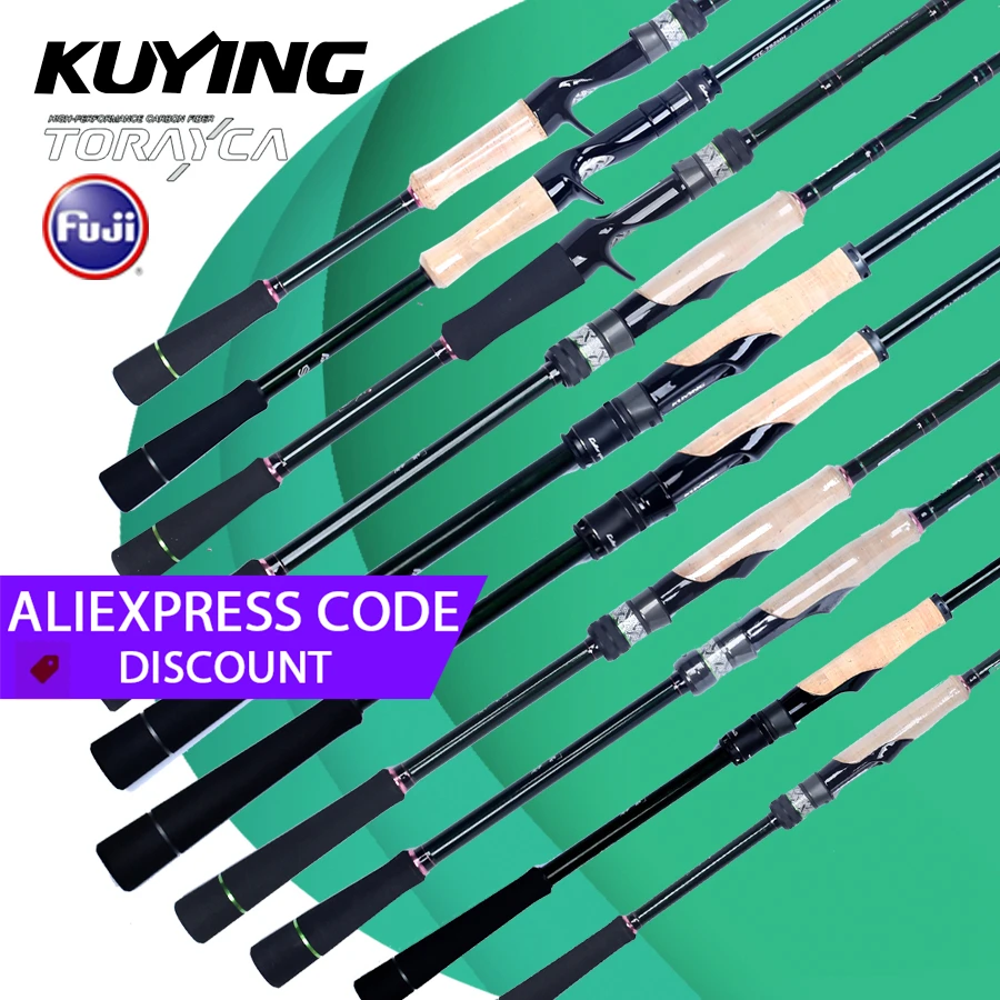 Kuying Culter Game Fishing Rod 7'6\" 7'9\" 8'0\" 8'1\" 8'2\" 8'3\" 8'6\" Spinning Casting Carbon 5-25lb Lure 5-28g Fuji m ml Mh Fm
Kuying Culter Game Fishing Rod 7'6\" 7'9\" 8'0\" 8'1\" 8'2\" 8'3\" 8'6\" Spinning Casting Carbon 5-25lb Lure 5-28g Fuji m ml Mh Fm