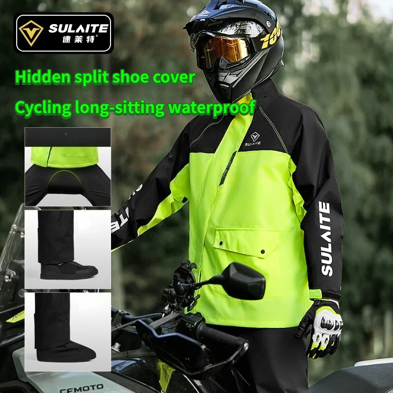 Motorcycle riding raincoat locomotive travel, split raincoat set with shoe cover raincoat rider only impermeables para la lluvia
Motorcycle riding raincoat locomotive travel, split raincoat set with shoe cover raincoat rider only impermeables para la lluvia