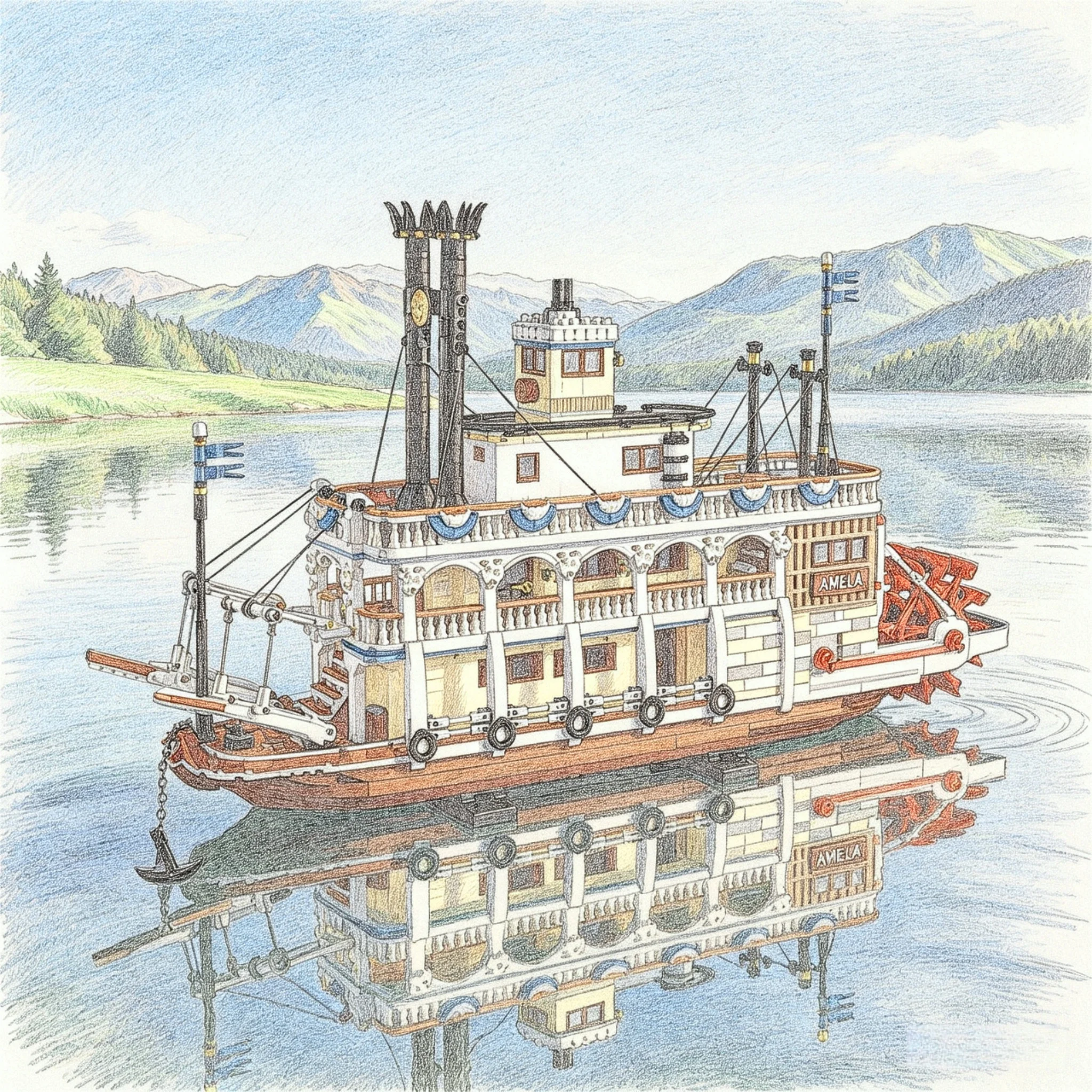 The new creative retro boat building blocks are suitable as decorations for birthday or Christmas gifts
The new creative retro boat building blocks are suitable as decorations for birthday or Christmas gifts