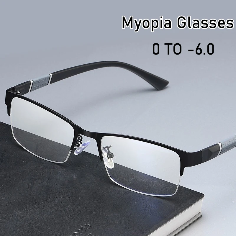 Half Frame Women Men Minus Glasses Vintage Trend Square Business Computer Myopia Eyeglasses Finished Optical Near Sight Eyewear
Half Frame Women Men Minus Glasses Vintage Trend Square Business Computer Myopia Eyeglasses Finished Optical Near Sight Eyewear