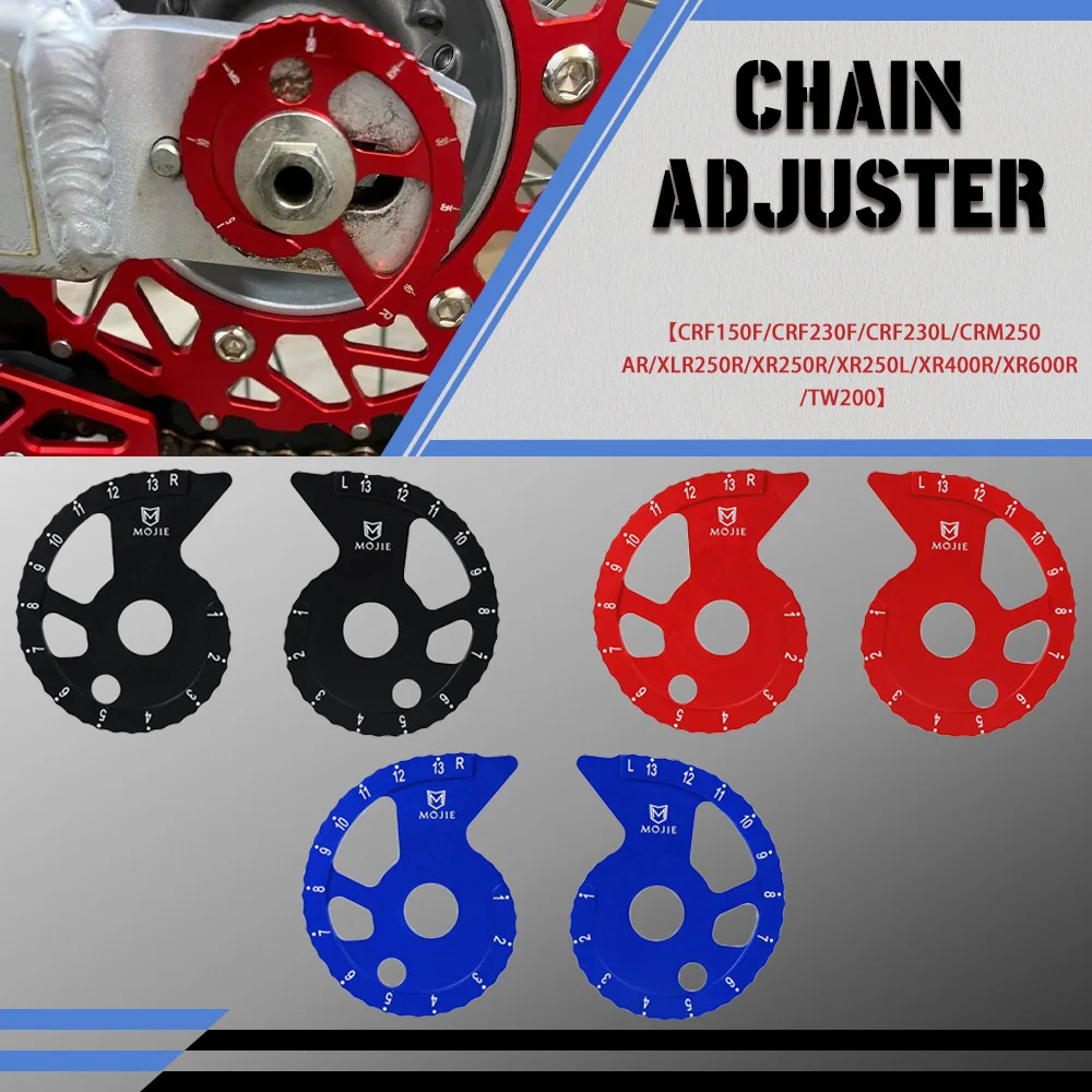 XR250 R/L Motorcycle Chain Adjuster Regulator For HONDA CRF230 F/L/M CRF150F CRF250F CRM250AR XLR250 XR400R XR600R XR200R XR230R
XR250 R/L Motorcycle Chain Adjuster Regulator For HONDA CRF230 F/L/M CRF150F CRF250F CRM250AR XLR250 XR400R XR600R XR200R XR230R