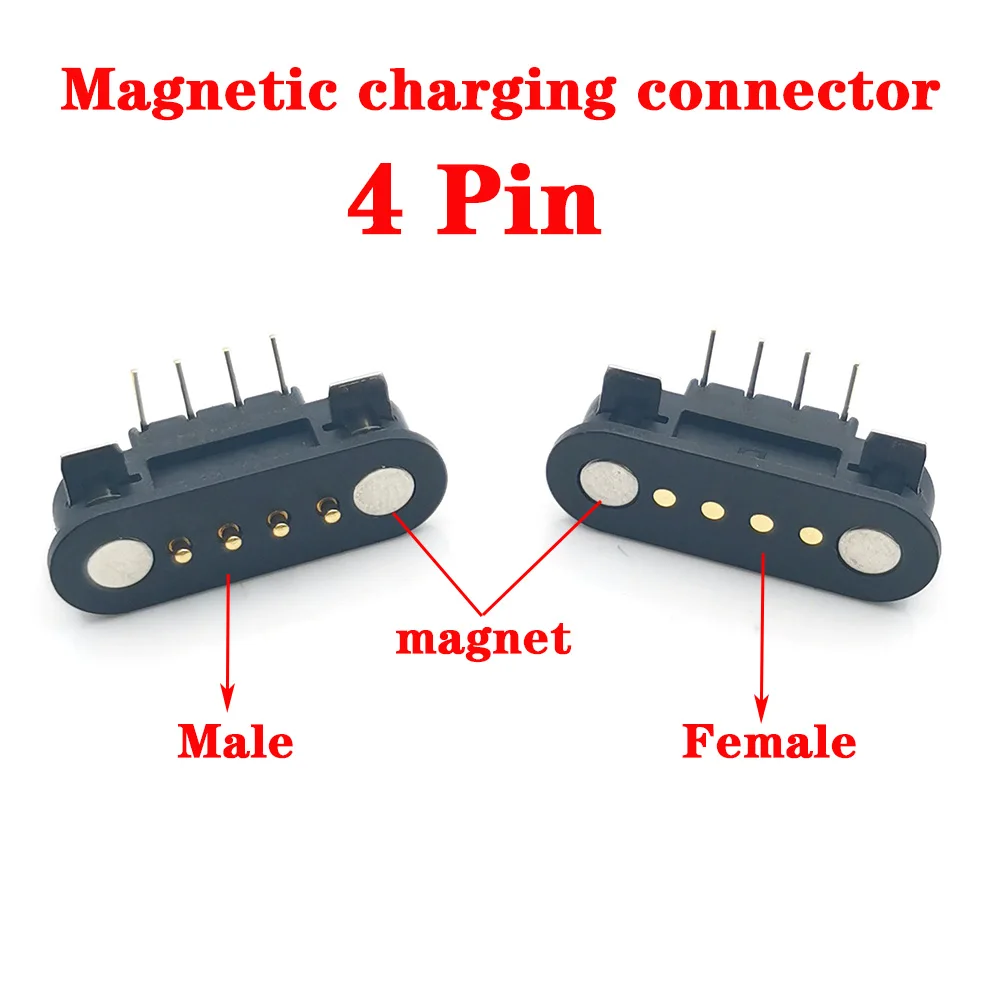 1-10PCS Convenient charging connector Magnetic Pogo Pin Connector 4 Pin 2A Pogopin Male Female Spring Loaded DC Power Socket
1-10PCS Convenient charging connector Magnetic Pogo Pin Connector 4 Pin 2A Pogopin Male Female Spring Loaded DC Power Socket