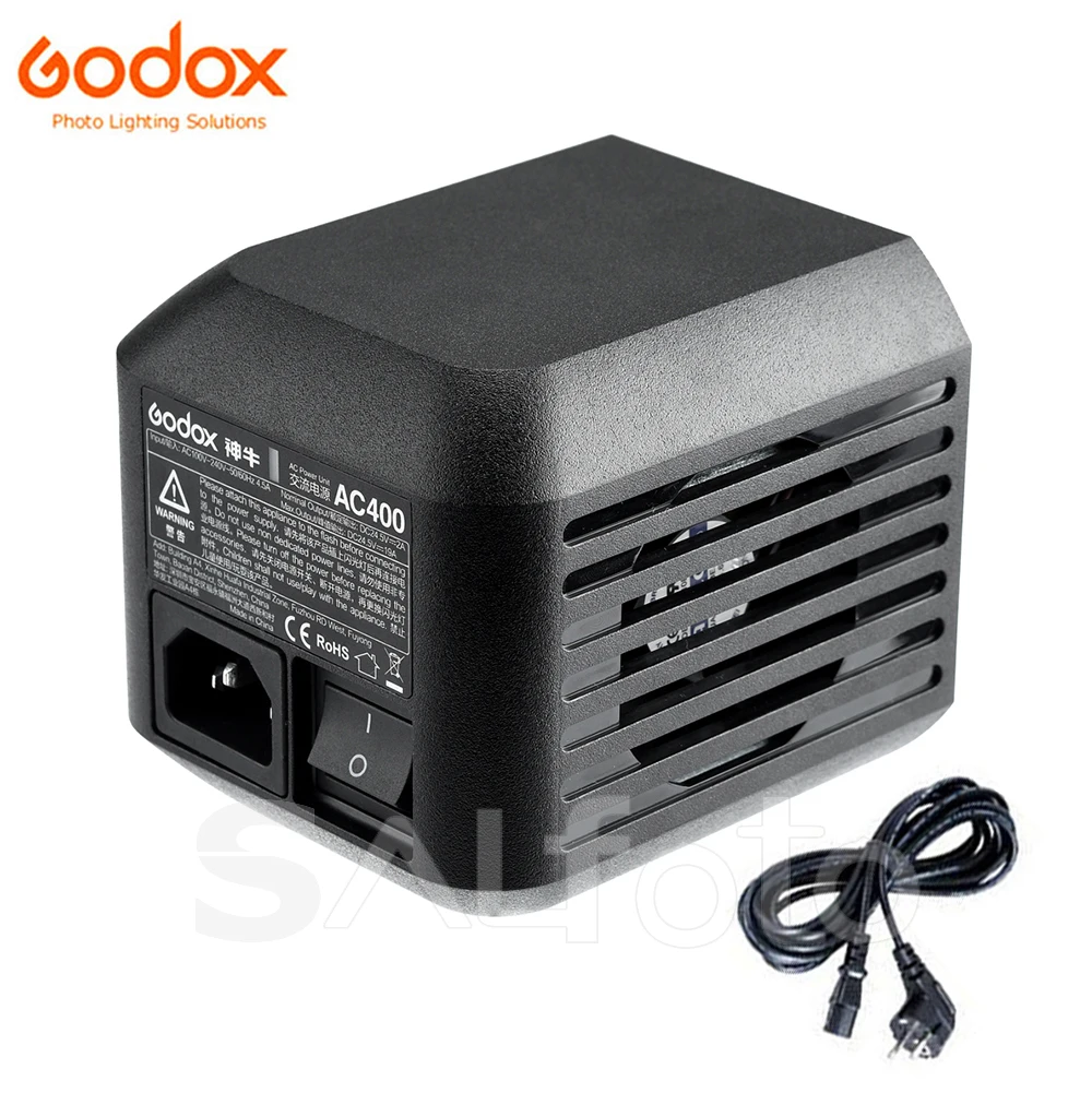 Godox Original Accessory AC400 AC-DC Power Adapter with Power Cabel for Outdoor Flash Light Witstro AD400Pro AD400ProII
Godox Original Accessory AC400 AC-DC Power Adapter with Power Cabel for Outdoor Flash Light Witstro AD400Pro AD400ProII