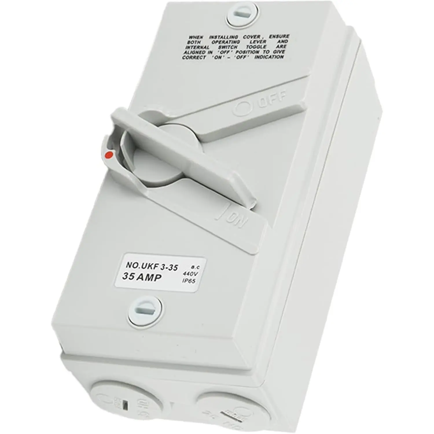 Закрытый разъединитель 35А 440В Разъединитель двигателя IP65 Водонепроницаемый 3-фазный разъединитель Автоматический выключатель Коробка выключателя
Закрытый разъединитель 35А 440В Разъединитель двигателя IP65 Водонепроницаемый 3-фазный разъединитель Автоматический выключатель Коробка выключателя