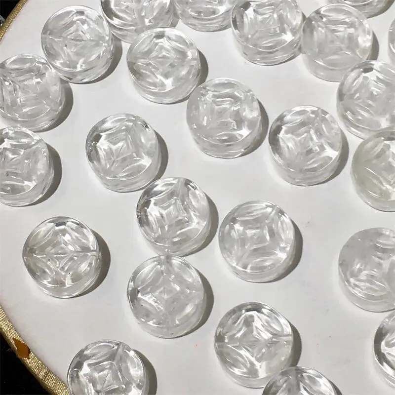 5PCS Natural Clear Quartz Coin Pendant Healing Gemstone Carved Figurine Gift Fashion Jewelry For Women Gift 14X14X7MM
5PCS Natural Clear Quartz Coin Pendant Healing Gemstone Carved Figurine Gift Fashion Jewelry For Women Gift 14X14X7MM