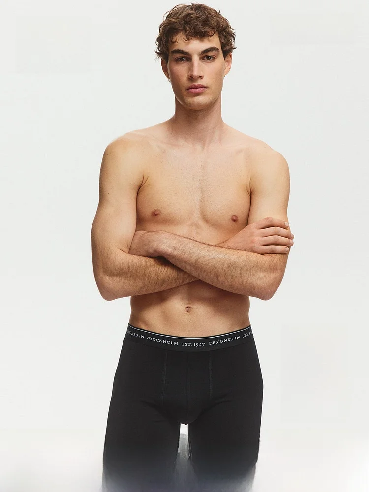 H&M Men's Coolmax Mid-Length Boxer Briefs 3-Pack Breathable Comfortable Underwear Elastic Waist Cotton Blend Summer New Arrivals
H&M Men's Coolmax Mid-Length Boxer Briefs 3-Pack Breathable Comfortable Underwear Elastic Waist Cotton Blend Summer New Arrivals