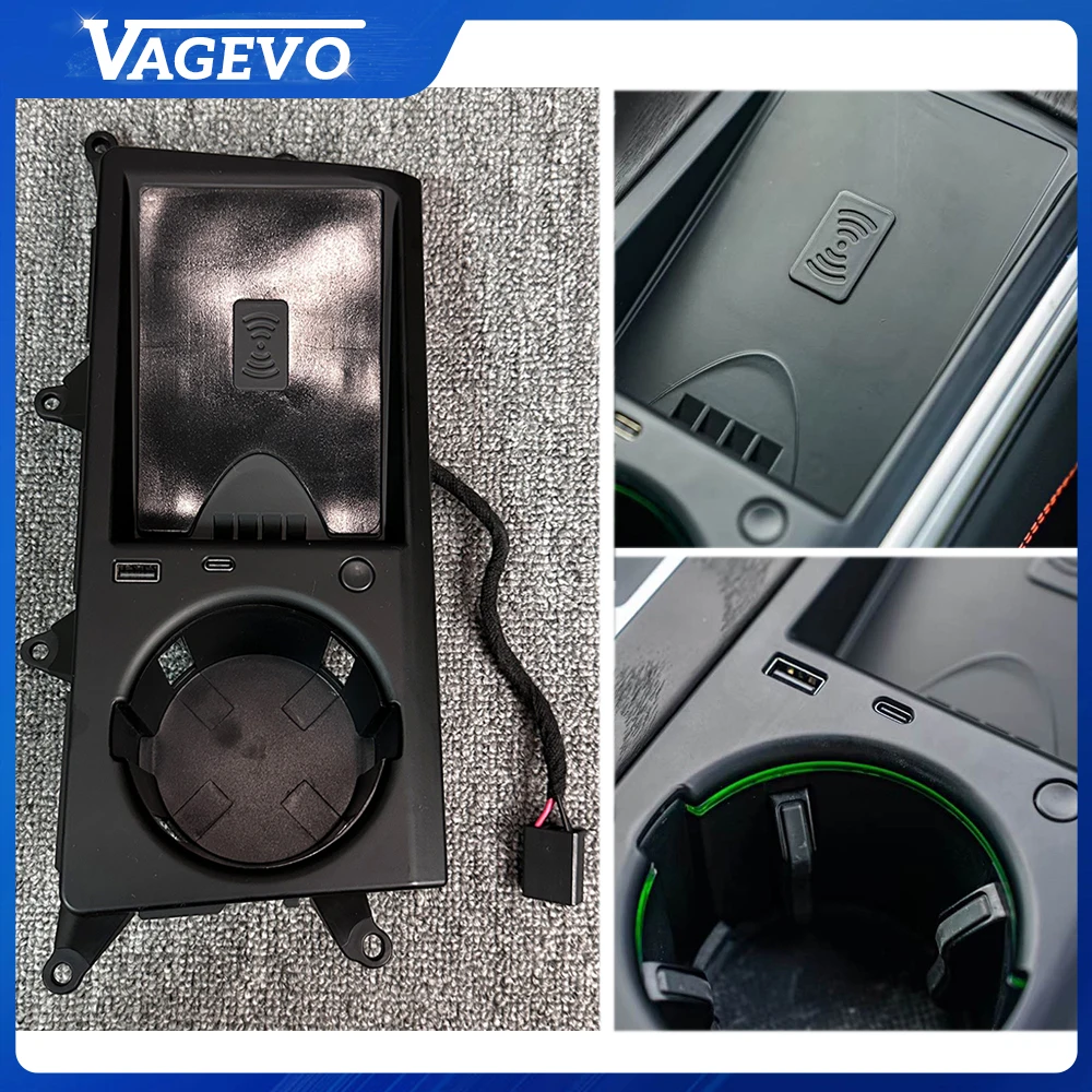 Fast Wireless Charger Cup Holder For Audi A6L A7 A7L 2019-2025 20W Qi Charging Pad 48W USB Type-C Port Car Phone Charger
Fast Wireless Charger Cup Holder For Audi A6L A7 A7L 2019-2025 20W Qi Charging Pad 48W USB Type-C Port Car Phone Charger