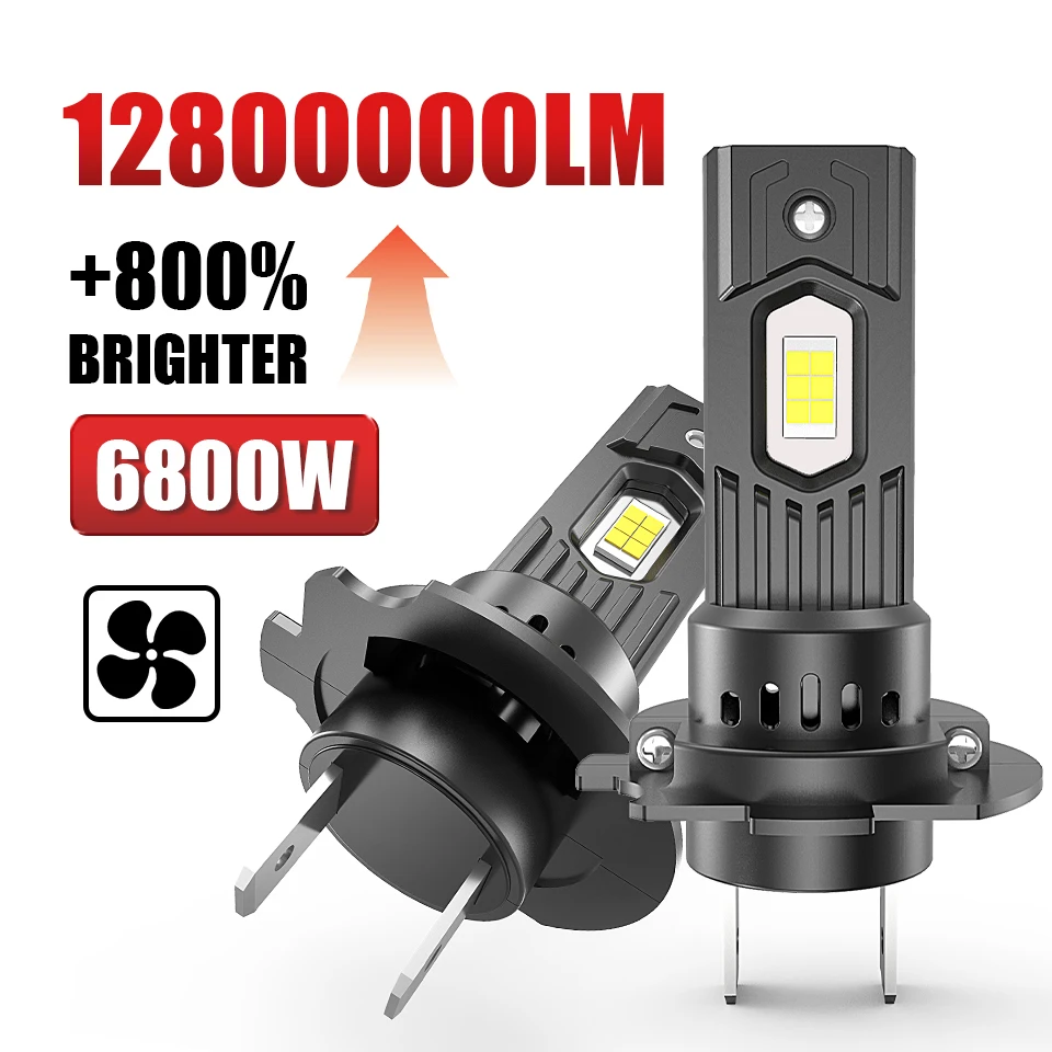 6800W H7 Led Canbus Lights 1:1 Mini Car Headlight With Fan 12800000LM Super Bright Wireless Turbo Fog Bulb 6000K Automobile Lamp
6800W H7 Led Canbus Lights 1:1 Mini Car Headlight With Fan 12800000LM Super Bright Wireless Turbo Fog Bulb 6000K Automobile Lamp