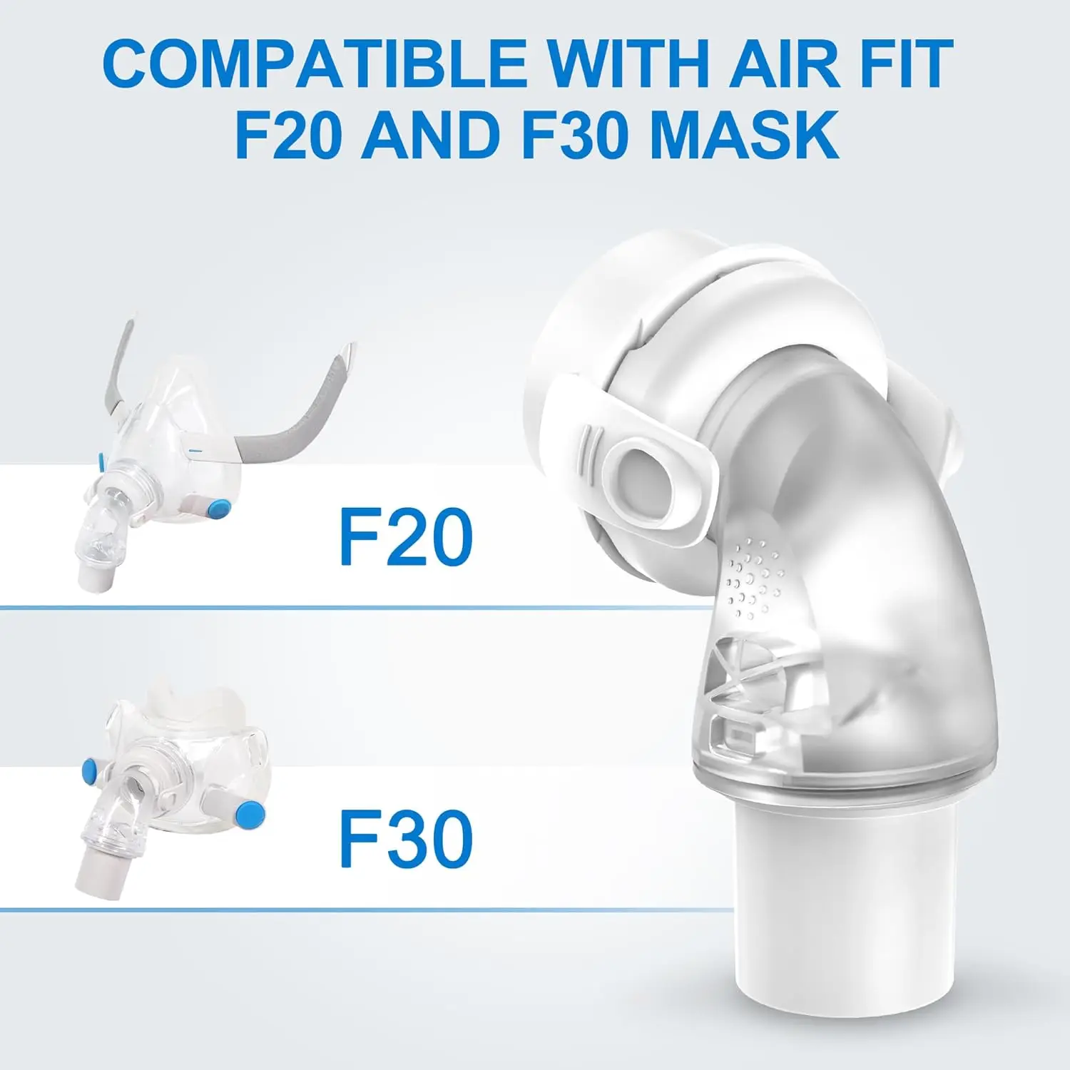 1 Pack Replacement Swivel Elbow Connector for Airfit F20 F30, QuiteAir Elbow Quick-Release,Great-Value CPAP Supplies Health Care
1 Pack Replacement Swivel Elbow Connector for Airfit F20 F30, QuiteAir Elbow Quick-Release,Great-Value CPAP Supplies Health Care