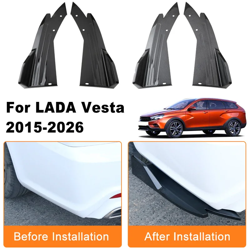Car Rear Bumper Spoiler Lip Diffuser Side Skirt Splitter Wrap Angle Anti-Crash Protection Trim For LADA Vesta 2015-2026
Car Rear Bumper Spoiler Lip Diffuser Side Skirt Splitter Wrap Angle Anti-Crash Protection Trim For LADA Vesta 2015-2026