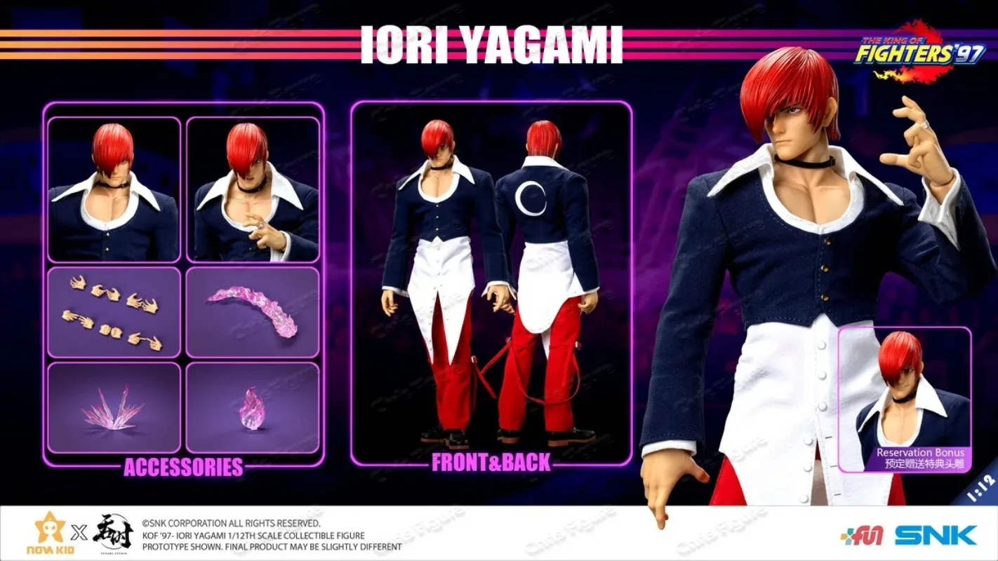 In Stock Original Tunshi Studio 1/12 SNK Authorized King of Fighters KOF 97 Yagami Yagami TS XXZ 008 Ready-made Doll Collection
In Stock Original Tunshi Studio 1/12 SNK Authorized King of Fighters KOF 97 Yagami Yagami TS XXZ 008 Ready-made Doll Collection