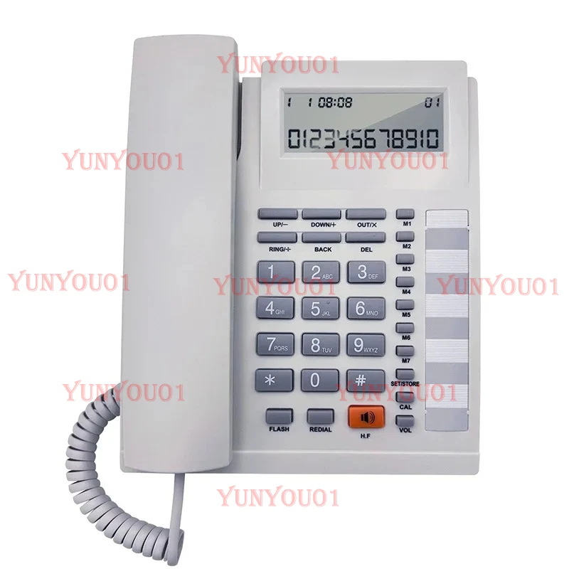 Wired Landline Phone with Caller Identification, Adjustable Display Brightness, Home Office, Black and White
Wired Landline Phone with Caller Identification, Adjustable Display Brightness, Home Office, Black and White