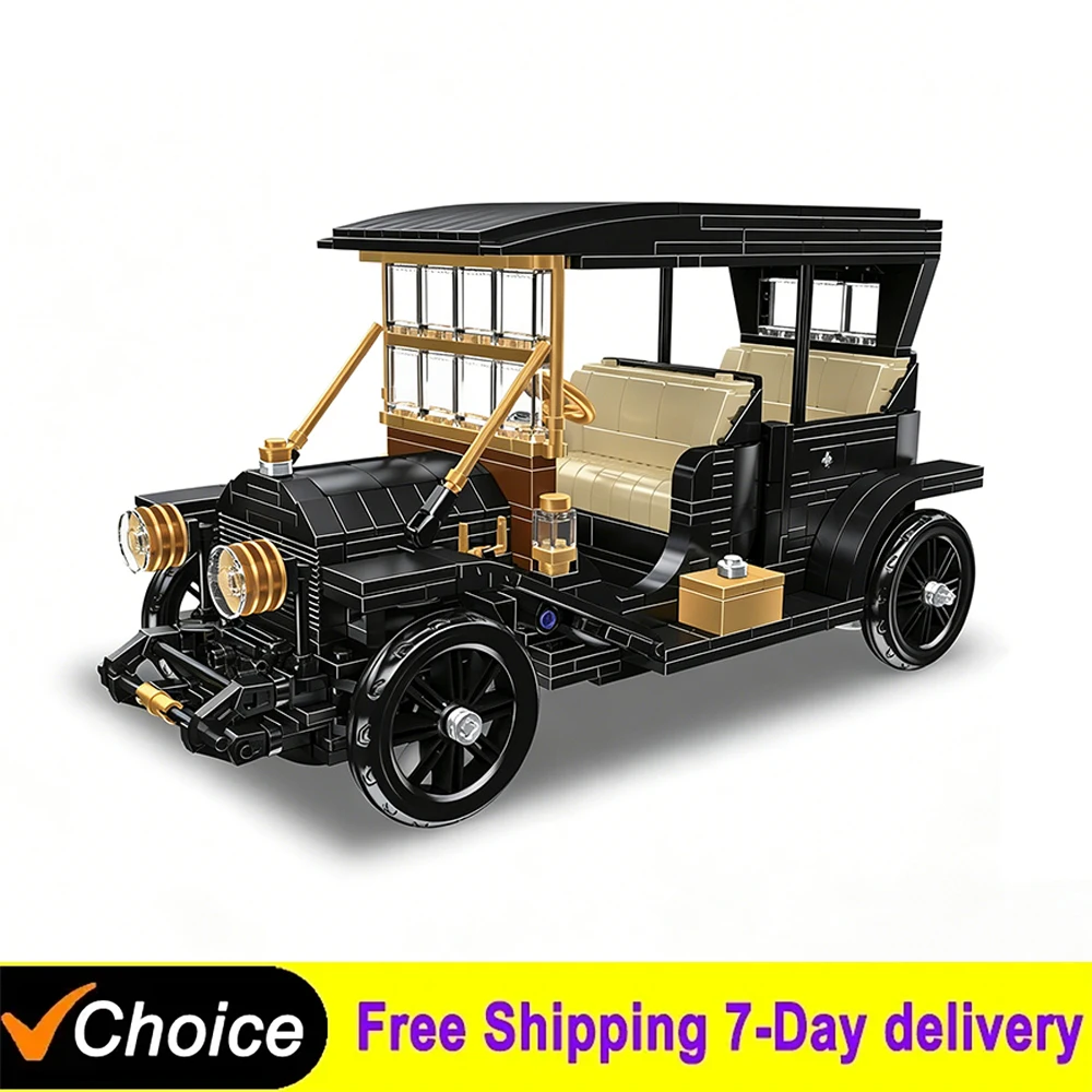 1290Pcs Vintage Classic Car Building Blocks 1910 No. 30 Retro Vehicle Model DIY Desktop Ornaments Toy Educational Gift Kids Boy
1290Pcs Vintage Classic Car Building Blocks 1910 No. 30 Retro Vehicle Model DIY Desktop Ornaments Toy Educational Gift Kids Boy