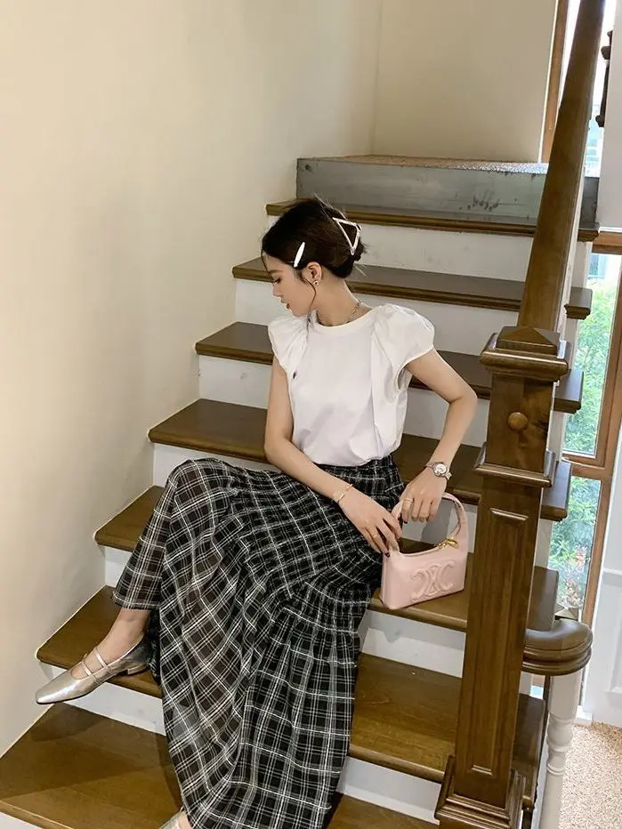 Korejepo Retro Fashion Elastic Waisted Checkered Fishtail Skirt Women Summer New High Waisted Slim Versatile Small Cake Skirts
Korejepo Retro Fashion Elastic Waisted Checkered Fishtail Skirt Women Summer New High Waisted Slim Versatile Small Cake Skirts