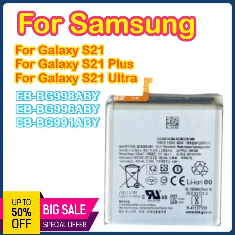 EB-BG998ABY EB-BG996ABY EB-BG991ABY Оригинальный новый аккумулятор для Samsung Galaxy S21 S21 Ultra S21 + S21 Plus Батарейки
EB-BG998ABY EB-BG996ABY EB-BG991ABY Оригинальный новый аккумулятор для Samsung Galaxy S21 S21 Ultra S21 + S21 Plus Батарейки
