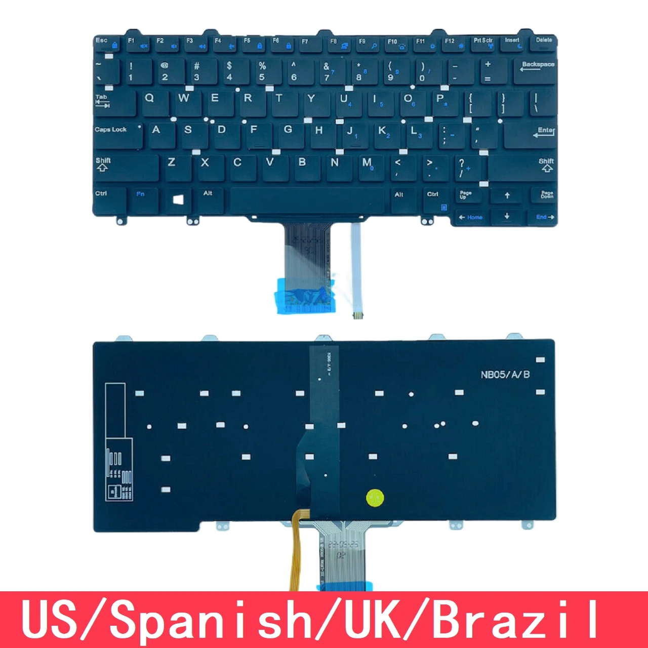 Для Dell Latitude E5250 E5270 E7250 E7270 Замена клавиатуры ноутбука США, испанского, Великобритании, Бразилии с подсветкой
Для Dell Latitude E5250 E5270 E7250 E7270 Замена клавиатуры ноутбука США, испанского, Великобритании, Бразилии с подсветкой