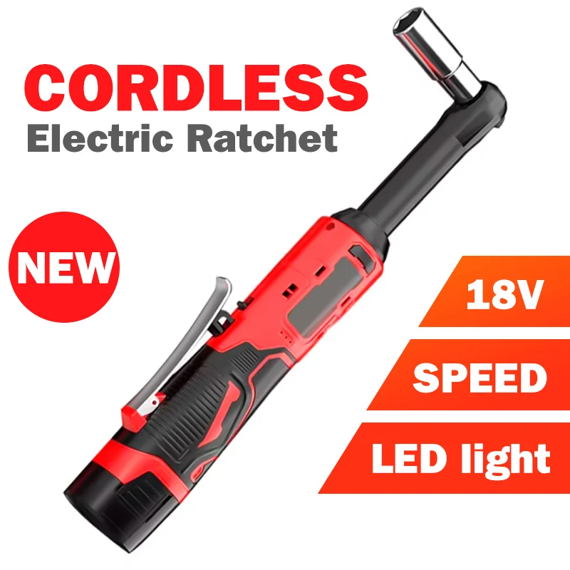 Cordless 90° Electric Ratchet Wrench with Extended Handle Long Reach Electric Ratchet Lithium-Ion Auto Repair Tool Set
Cordless 90° Electric Ratchet Wrench with Extended Handle Long Reach Electric Ratchet Lithium-Ion Auto Repair Tool Set