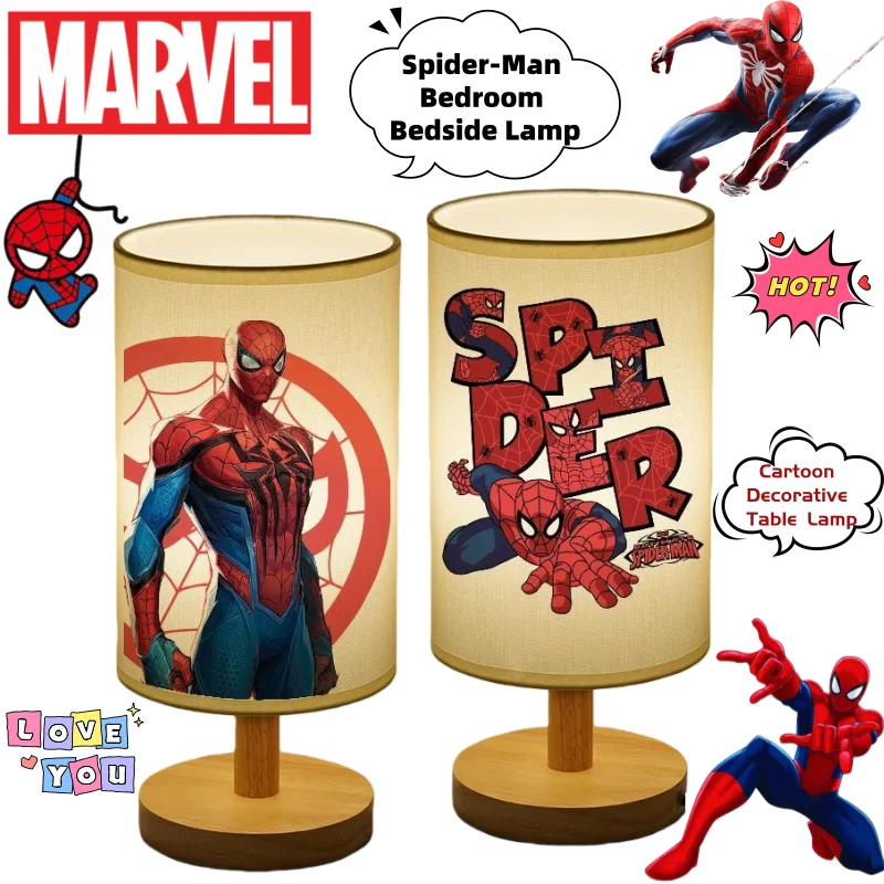 Marvel Мстители Человек-паук персонализированные креативные товары в стиле аниме прикроватная лампа для спальни аниме мультфильм декоративная настольная лампа
Marvel Мстители Человек-паук персонализированные креативные товары в стиле аниме прикроватная лампа для спальни аниме мультфильм декоративная настольная лампа