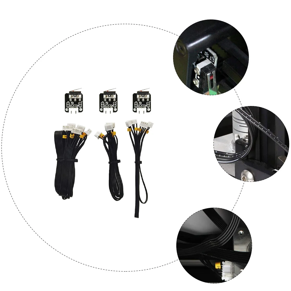1 set Limit Switch Cable for 3D Printer Miniature Black Aluminum Alloy XY Z Replacement Accessories Cord Connector
1 set Limit Switch Cable for 3D Printer Miniature Black Aluminum Alloy XY Z Replacement Accessories Cord Connector