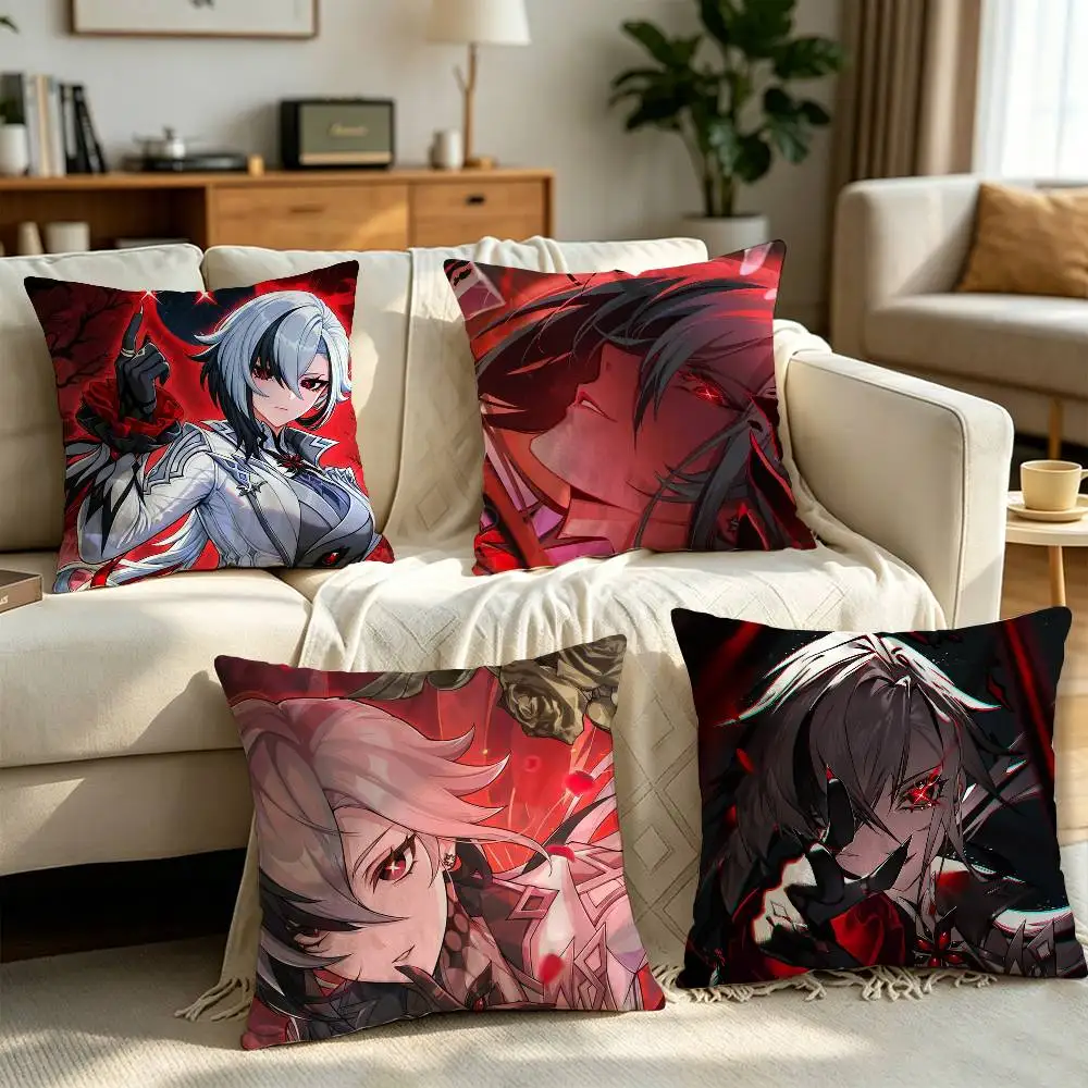 Genshin Impact Arlecchino Pillow cover Simple solid color design Surprise For Multiple Bedroom Styles.
Genshin Impact Arlecchino Pillow cover Simple solid color design Surprise For Multiple Bedroom Styles.