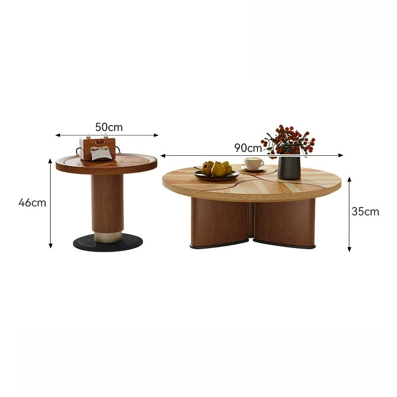 LMM living room home size round coffee table combination retro simple sofa round coffee table
LMM living room home size round coffee table combination retro simple sofa round coffee table