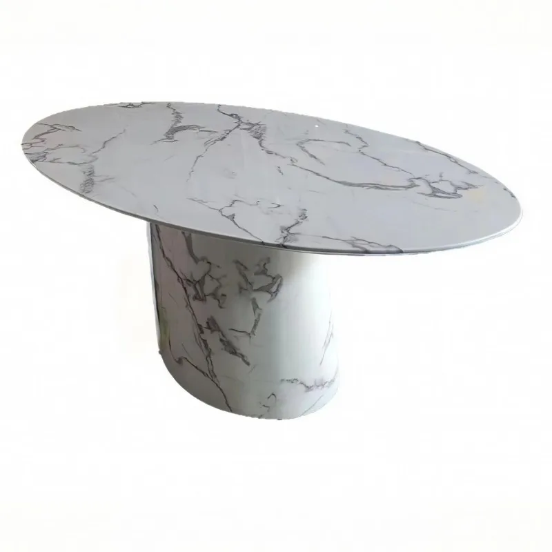 Designer modern light luxury natural marble oval dining table French cream style oval dining table rectangular dining table
Designer modern light luxury natural marble oval dining table French cream style oval dining table rectangular dining table
