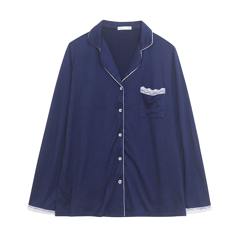 Soft Spring Women's Comfortable Breathable Skin-friendly Long Sleeve Button-up Collar Sleepwear Home Clothes Multi-color Options
Soft Spring Women's Comfortable Breathable Skin-friendly Long Sleeve Button-up Collar Sleepwear Home Clothes Multi-color Options