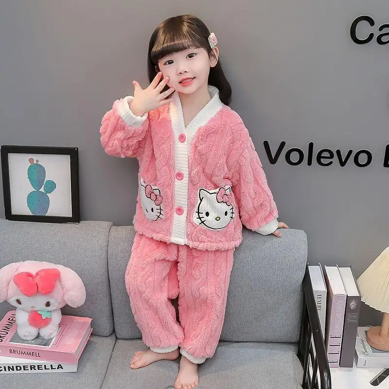 Sanrio Winter Thickened Baby Flannel Sleeping Skirt Children's Coral Velvet Pajama Autumn/Winter Long Style Girls' Robe Bathrobe
Sanrio Winter Thickened Baby Flannel Sleeping Skirt Children's Coral Velvet Pajama Autumn/Winter Long Style Girls' Robe Bathrobe