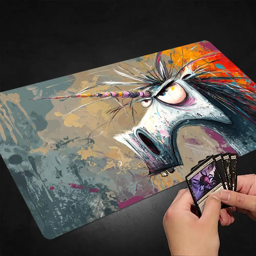 Trendy Art Unicorn MTG Playmat Magic Card Mat with Stitched Edge Non-Slip Durable Tabletop playmat Board Game Mat for TCG
Trendy Art Unicorn MTG Playmat Magic Card Mat with Stitched Edge Non-Slip Durable Tabletop playmat Board Game Mat for TCG
