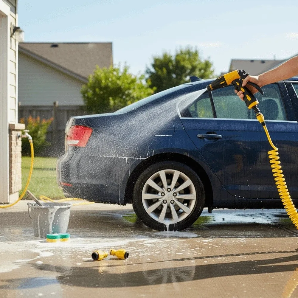 Инструмент для мойки автомобилей высокого давления, устойчивый к истиранию, регулируемый бытовой спринклер, коррозионностойкая пружинная трубка
Инструмент для мойки автомобилей высокого давления, устойчивый к истиранию, регулируемый бытовой спринклер, коррозионностойкая пружинная трубка