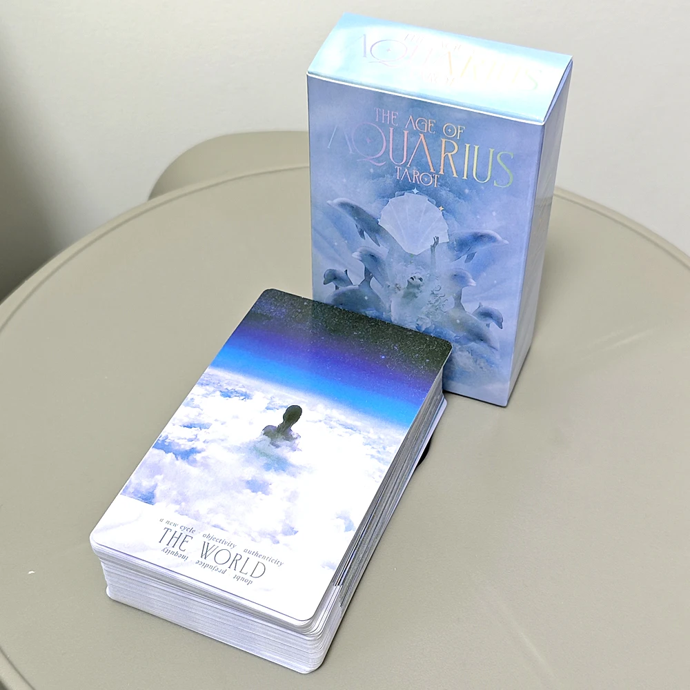 The Age of Aquarius Tarot 78 Pcs Tarot Cards Based on Rider-waite System with 3 Instruction Cards 10.3*6cm
The Age of Aquarius Tarot 78 Pcs Tarot Cards Based on Rider-waite System with 3 Instruction Cards 10.3*6cm