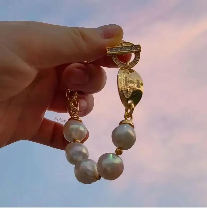 Браслет Gorgeou 10-11 мм с белым жемчугом Южного моря в стиле барокко 7,5-8 дюймов
Браслет Gorgeou 10-11 мм с белым жемчугом Южного моря в стиле барокко 7,5-8 дюймов