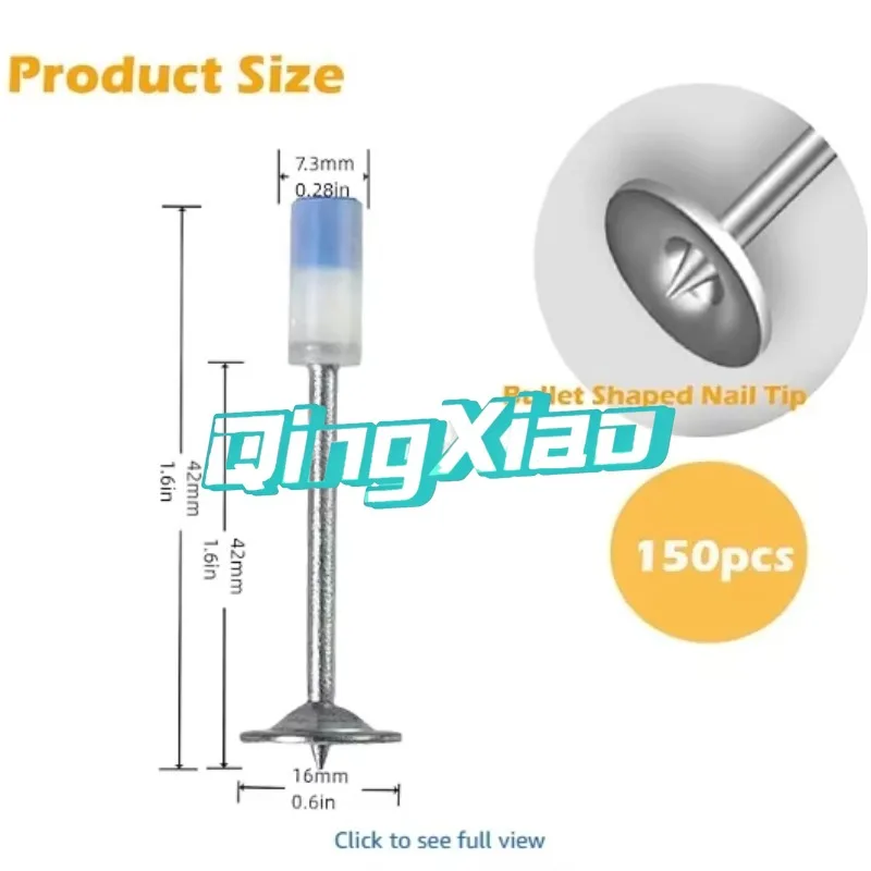 Blue Head Mini Fastening Nails Concrete Cable Trunking Ceiling Installation Electrician Integrated Shooting Nails For Wall Wood
Blue Head Mini Fastening Nails Concrete Cable Trunking Ceiling Installation Electrician Integrated Shooting Nails For Wall Wood