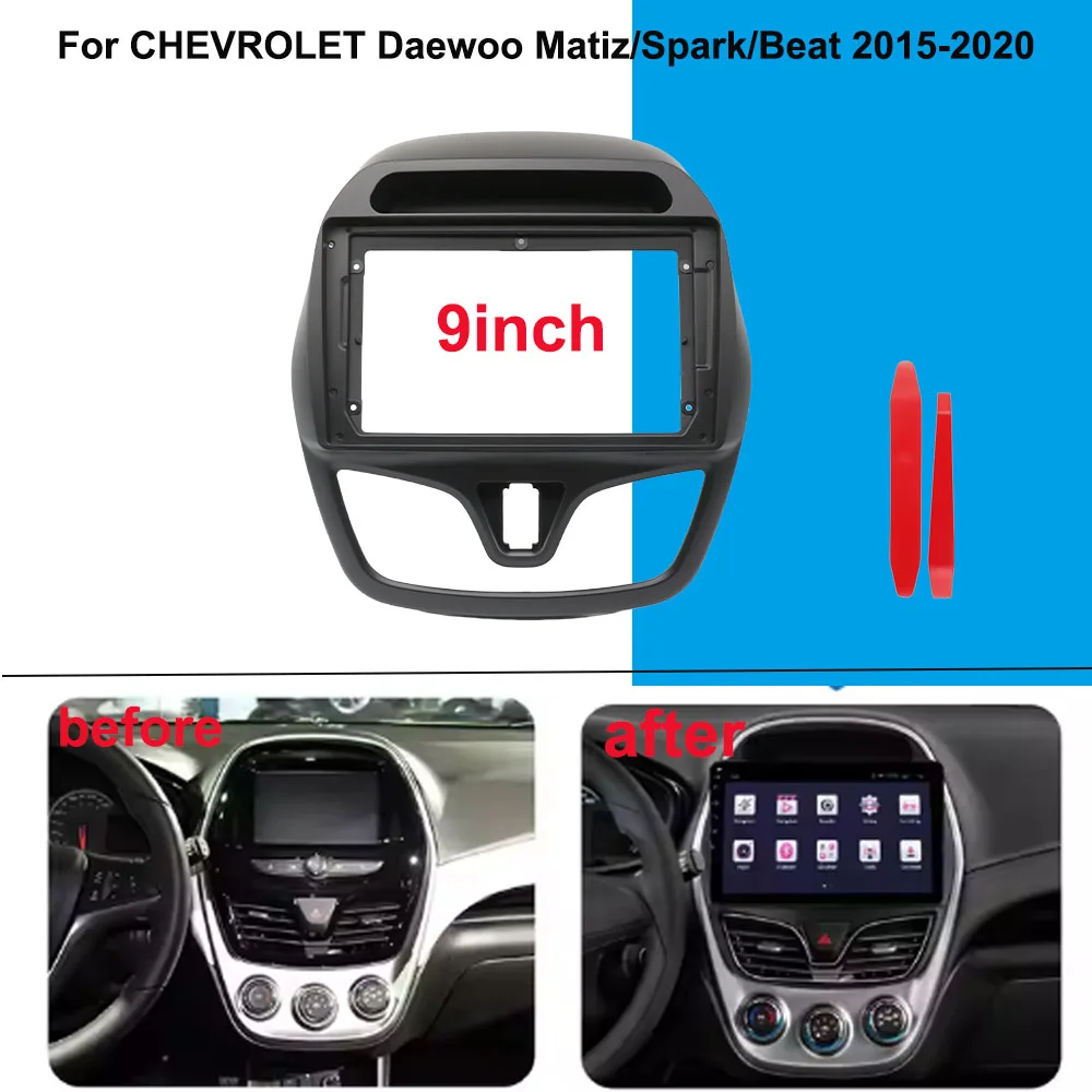 For CHEVROLET Daewoo Matiz/Spark/Beat 2015-2020 Car Radio Fascias Frame Adapter Canbus Box Cable Dash Fitting Panel Kit
For CHEVROLET Daewoo Matiz/Spark/Beat 2015-2020 Car Radio Fascias Frame Adapter Canbus Box Cable Dash Fitting Panel Kit