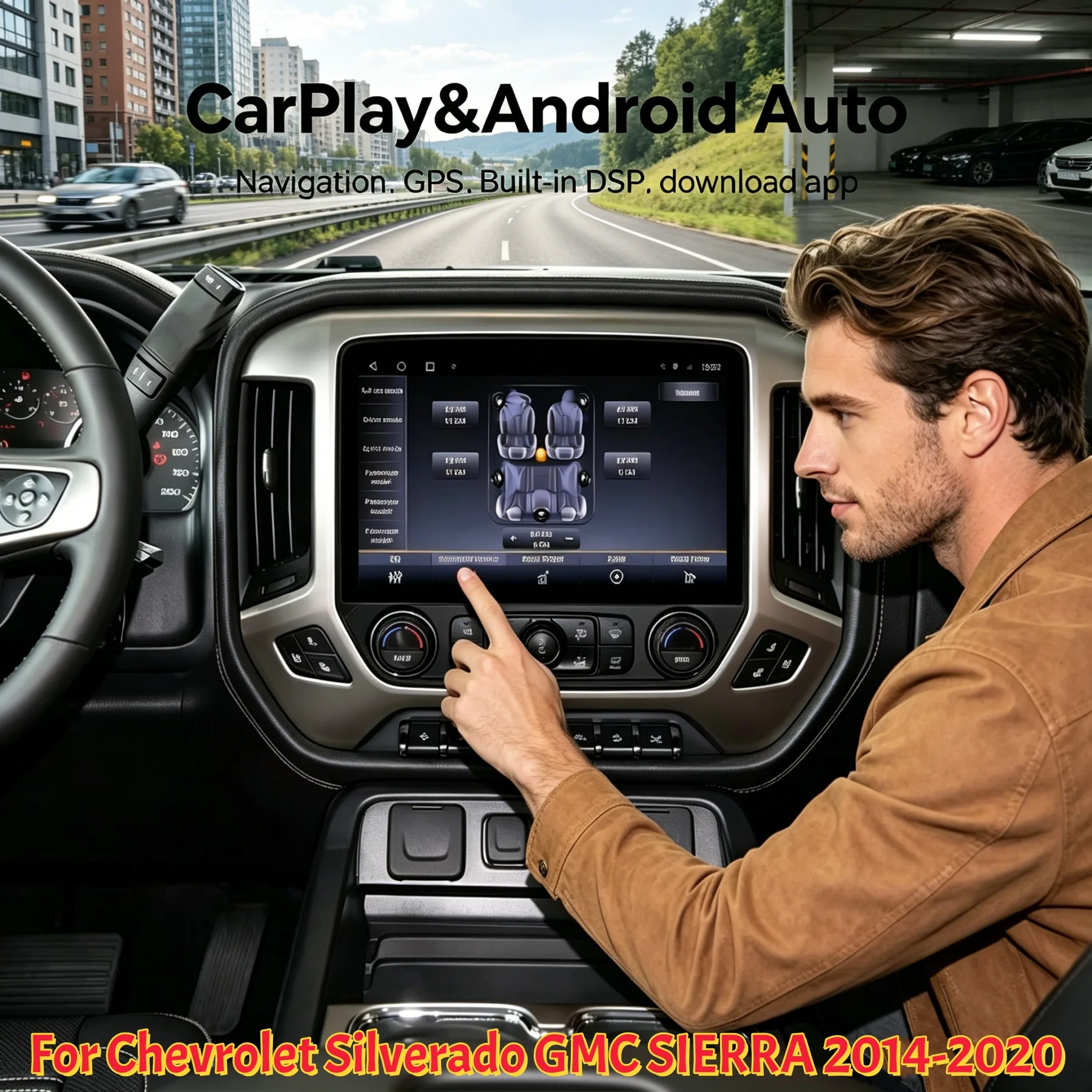Android Car Radio For Chevrolet Silverado GMC SIERRA 2014-2020 Multimedia Wireless Carplay System 4G GPS Head Unit Touch Screen
Android Car Radio For Chevrolet Silverado GMC SIERRA 2014-2020 Multimedia Wireless Carplay System 4G GPS Head Unit Touch Screen