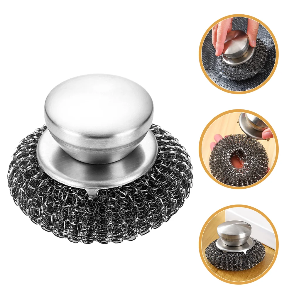 Grill Brush Scrubber with Ergonomic Handle Non-scratch Steel Wool Stainless Scouring Pad Scrubbing
Grill Brush Scrubber with Ergonomic Handle Non-scratch Steel Wool Stainless Scouring Pad Scrubbing