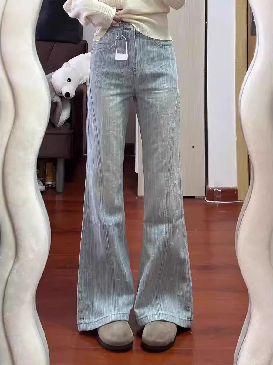 High Waist Straight Leg Jeans Women's Spring Autumn New Style Wear Resistant Loose Fit Long Pants Bootcut Denim for plus Size
High Waist Straight Leg Jeans Women's Spring Autumn New Style Wear Resistant Loose Fit Long Pants Bootcut Denim for plus Size