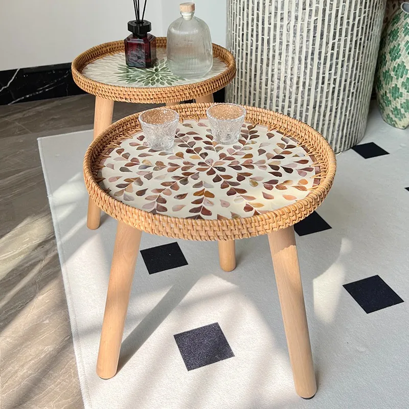 Ins Rattan Small Coffee Tables Nordic Light Luxury Modern Simple Homestay Mini Round Table Creative Living Room Side Table
Ins Rattan Small Coffee Tables Nordic Light Luxury Modern Simple Homestay Mini Round Table Creative Living Room Side Table