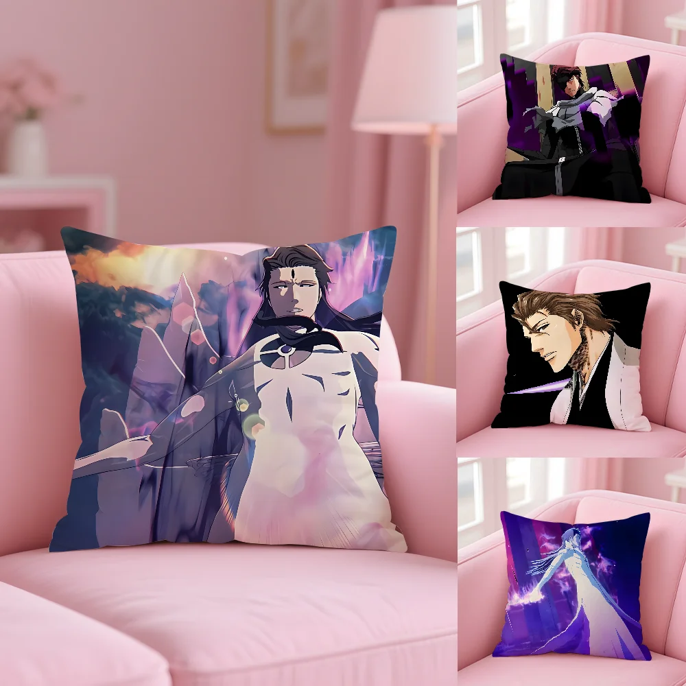 Anime A-Aizen SousukeS B-BLEACH Pillow Case Anti-dustmite Pillowcase Invisible zipper silky short plush Sofa cushion cover
Anime A-Aizen SousukeS B-BLEACH Pillow Case Anti-dustmite Pillowcase Invisible zipper silky short plush Sofa cushion cover