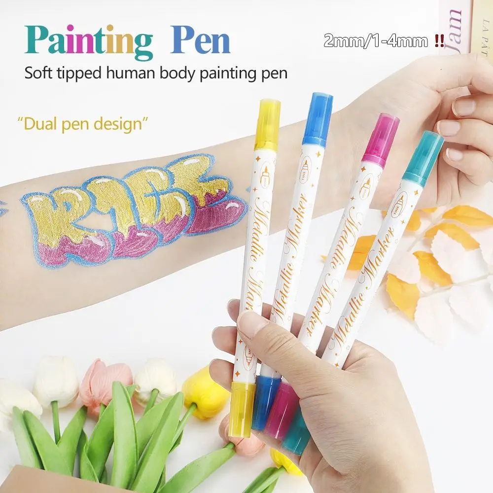 Gifts DIY Body Painting Pen Washable Office Stationery Facial Makeup Watercolor Pens Soft and Hard Double-headed Painting Tools
Gifts DIY Body Painting Pen Washable Office Stationery Facial Makeup Watercolor Pens Soft and Hard Double-headed Painting Tools