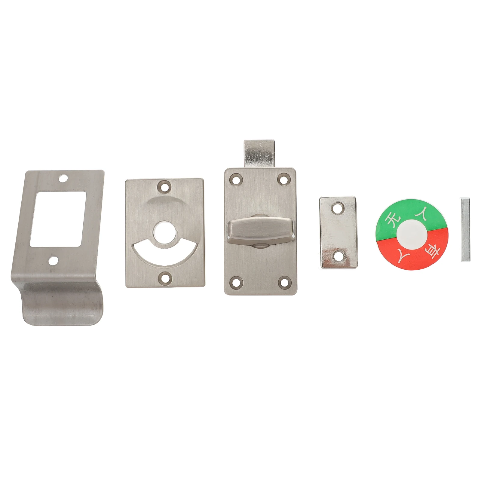 Zinc Alloy Toilet Door Lock Indicator Durable Rotate Handle 180 Degree Lock Status Office Stainless Steel Safety
Zinc Alloy Toilet Door Lock Indicator Durable Rotate Handle 180 Degree Lock Status Office Stainless Steel Safety